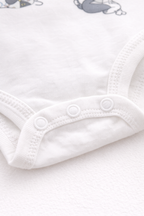 Tom & Jerry Small Printed Baby Romper Co-ord Set with Cap