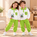 Green and white Truck Theme Kids Co-ord Set