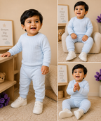 Baby Blue Quilted Co-Ord Set