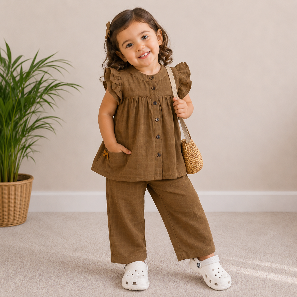 Cocoa Bliss Muslin Co-ord Set