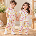 Swan & Floral Muslin Co-ord Set