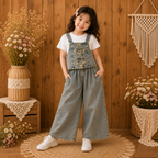 Denim 3-Piece Co-Ord Set for Girls