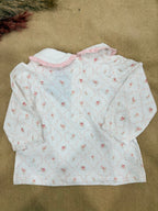 Baby Girls Detachable Peter Pan Collar Frock with Quilted Floral Top
