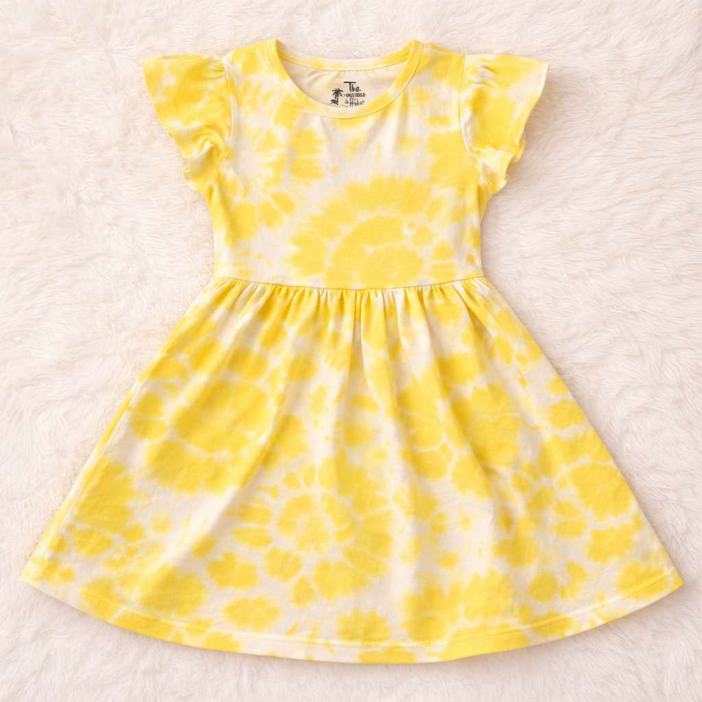 Sunshine Tie-Dye Flare Dress