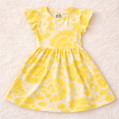 Sunshine Tie-Dye Flare Dress