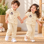 Little Penguin Muslin Shirt & Pants Set
