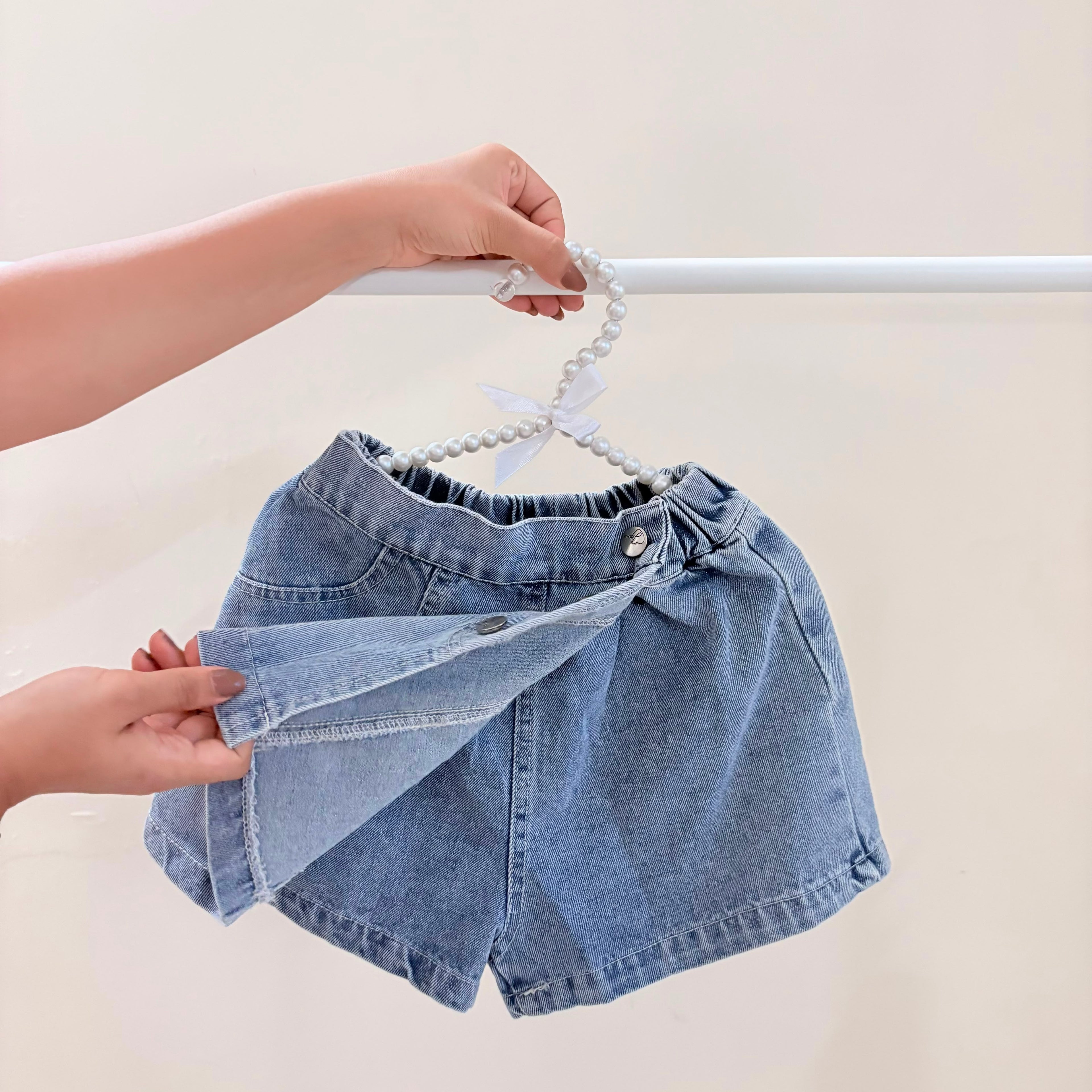 Girls 3-Piece Denim skort Set