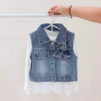 Girls 3-Piece Denim skort Set