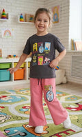 Bugs Bunny brown Pink Wide Leg Co-ord Set