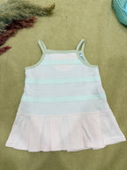 Baby Girls Detachable Peter Pan Collar Frock with Quilted Floral Top
