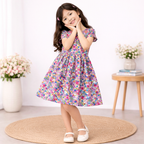Bloom Bliss Floral Girls Dress