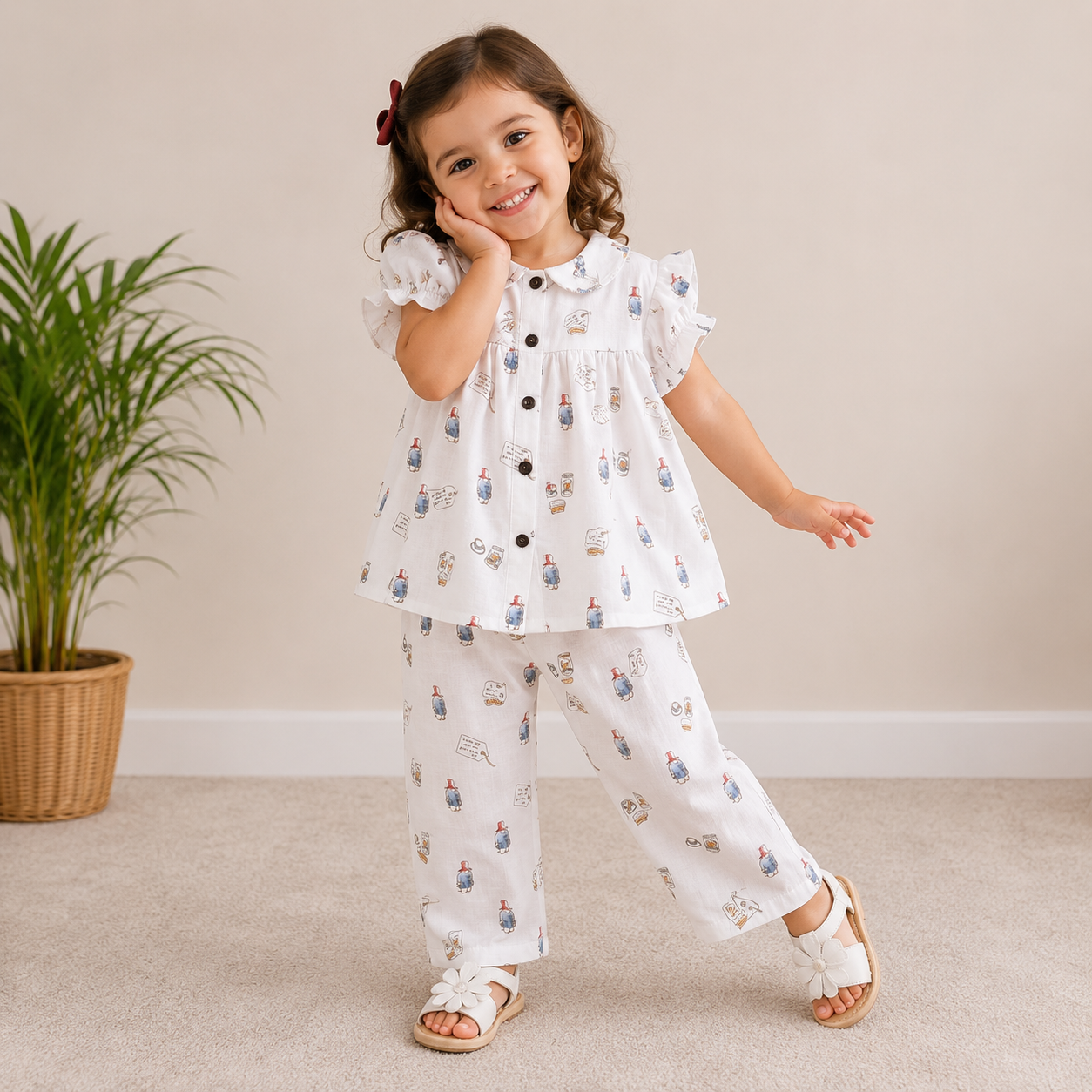 Vintage Charm Muslin Co-ord Set