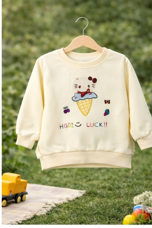 Cream Cute kitty Co-Ord Set